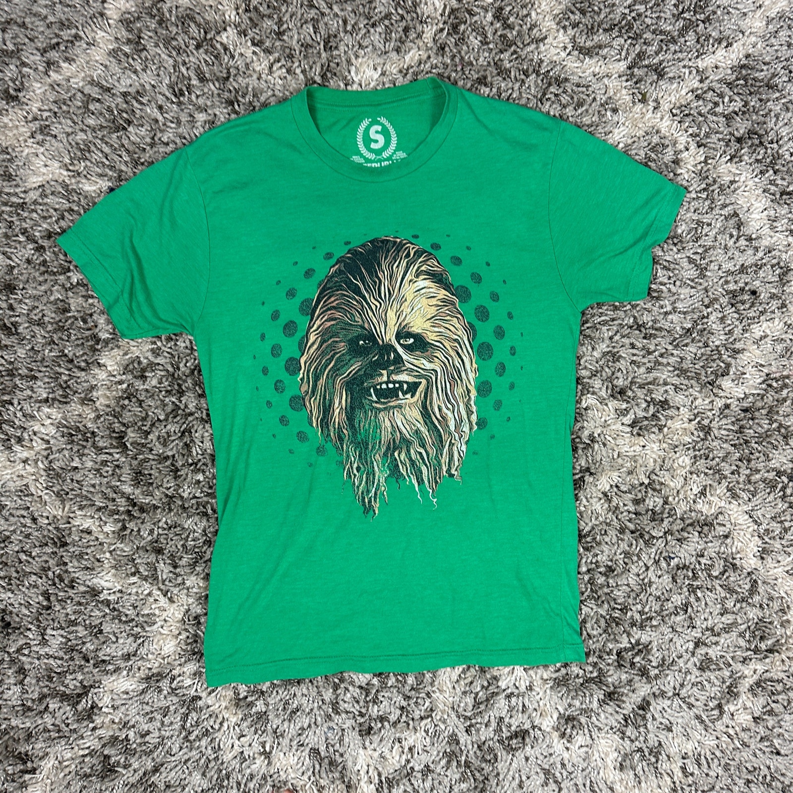 Chewbacca T Shirt Green Star Wars Men's S Small Teepublic